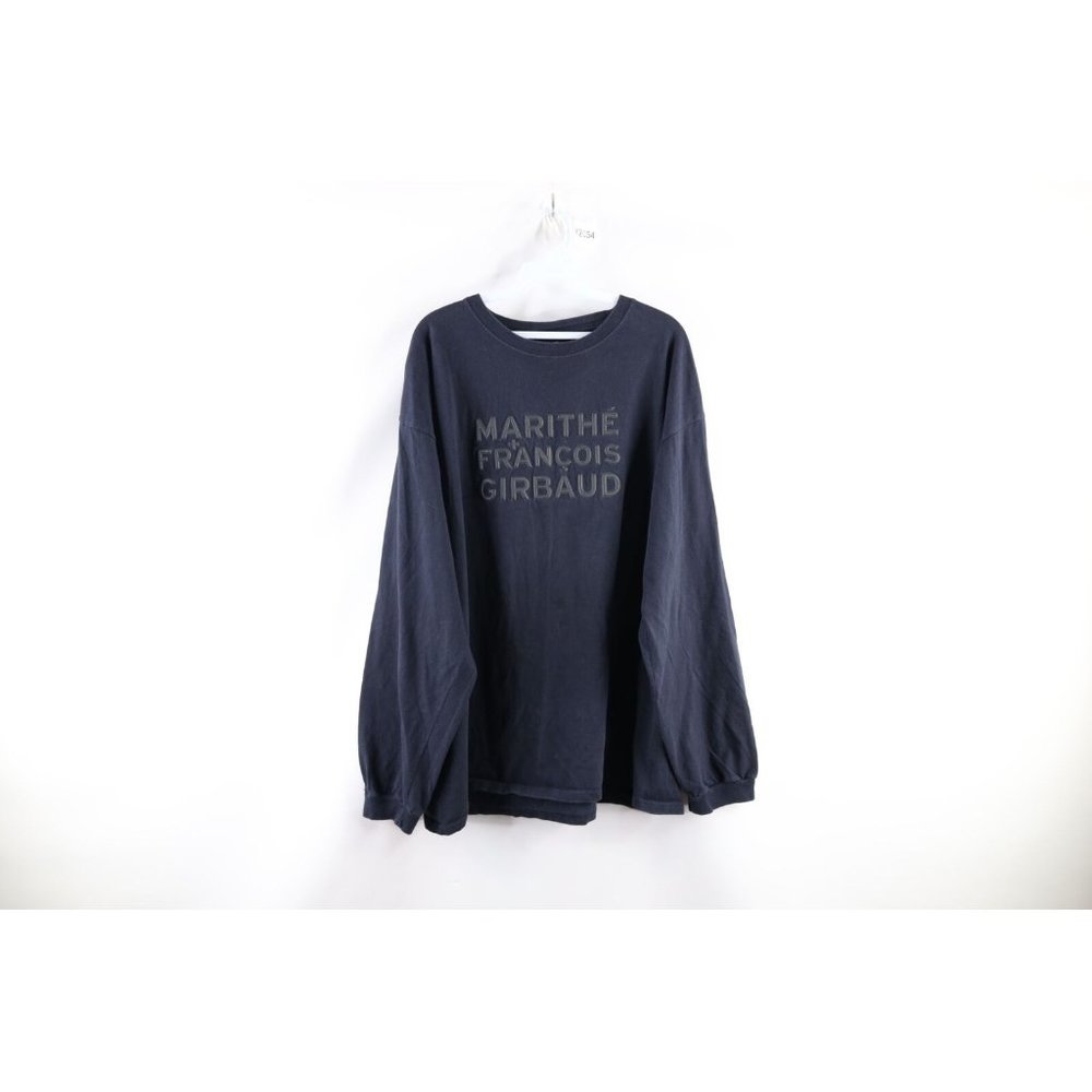 Vintage 90s Marithe Francois Girbaud Mens XL Faded Spell Out Long Sleeve T-Shirt